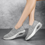 Atmungsaktive Slip-On-Schuhe aus Luftkissen-Mesh für Damen