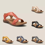 Flat Arch Massage Velcro One Word Casual Beach Sandals